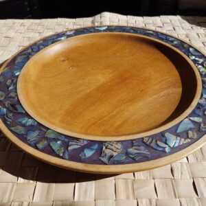 Pepperwood with paua resin inlay.